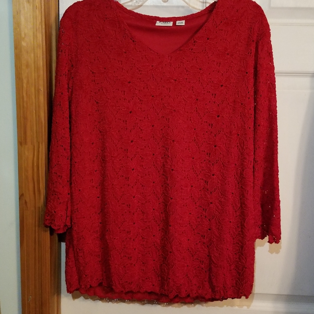 Catos women's holiday blouse